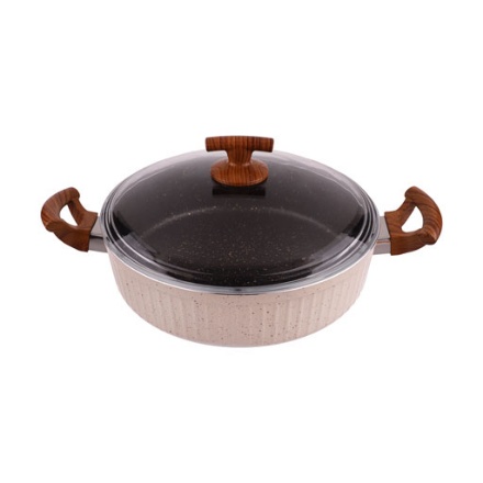  تابه دربدار 2 دسته اویز مدل السا سایز 28